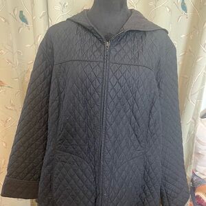 Mulberry Black Quilted Women's Puffer Jacket Xl black comfy classic waterproof